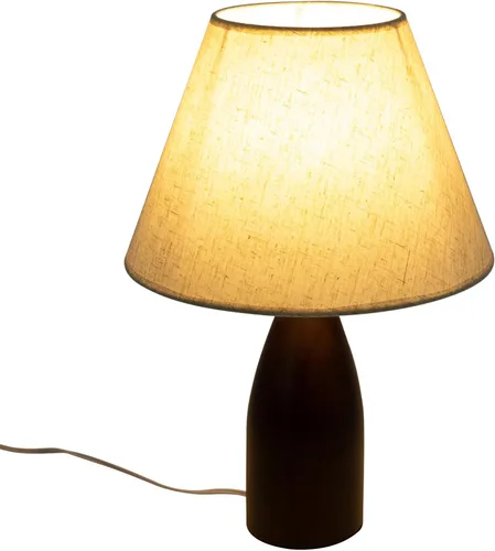 Vista 10 de Lámpara de Mesa, Lámpara de Mesita de Noche Tradicional, Lámpara de Escritorio, Lámpara Geométrica con Sombra para Sala de Estar, Dormitorio