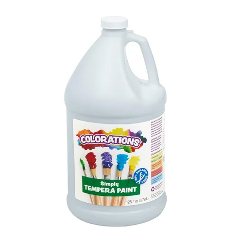 Vista 13 de Colorations Pintura de témpera simple sin parabenos para niños, juego de 11 galones, pintura vibrante para póster y aula, fabricada en Estados