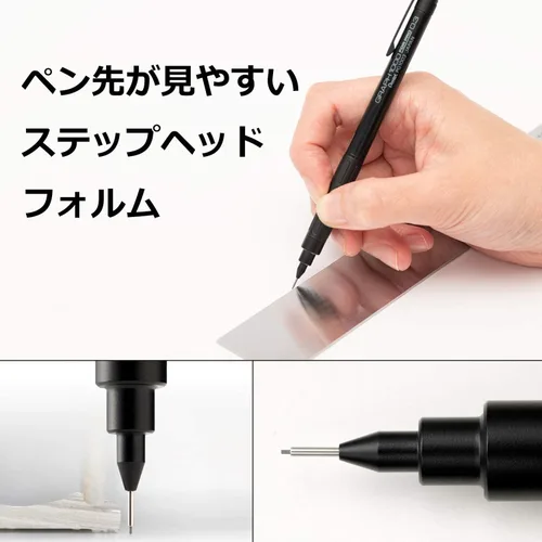 Vista 4 de Pentel Lápiz mecánico Graph 1000 para profesionales, para dibujo, 0.3mm (pg1003)