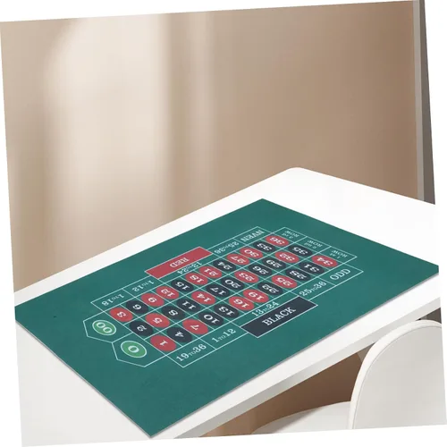 Vista 4 de Cómodo fieltro Poker Table Mat Poker Game Rug Desk Top Pad para póker y juegos de cartas
