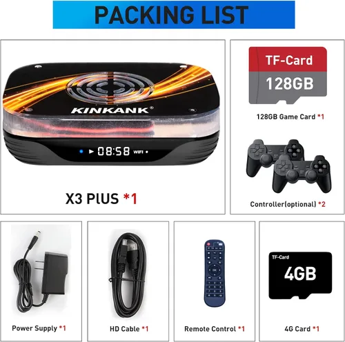 Vista 7 de Super Console X3 Plus - Consolas de videojuegos retro integradas de más de 95000 juegos, Android TV 9.0CoreELECEmuelec 4.5, chip S905X3, salida UHD