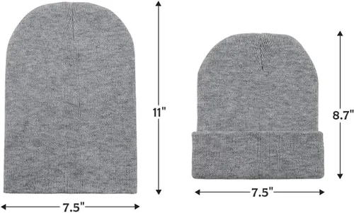 Vista 7 de Century Star Gorro para hombres y mujeres, gorro de invierno suave, gorro de invierno con calavera, gorras de punto
