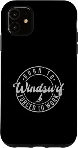 Vista 5 de iPhone 14 Born To Windsurf Forced To Work Surfing Case