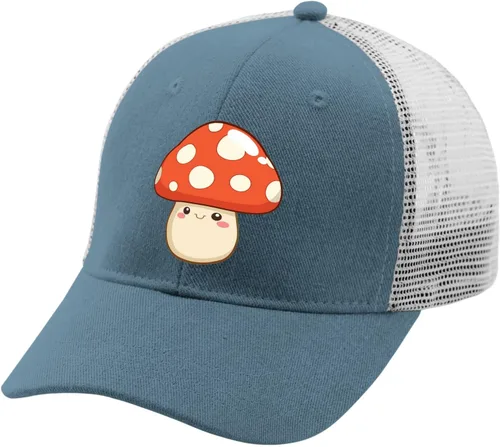 Vista 2 de Baseball Cap Smiling Mushroom Baseball Cap for Men Graphic Denim Dad Hats Adjustable