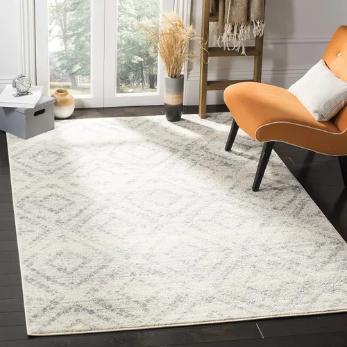 Vista 69 de SAFAVIEH Colección Adirondack Alfombra Decorativa - 2'6" x 4', Negro y Marfil, Diseño Moderno Desgastado, No Desprende Pelusa y Fácil Cuidado, Ideal