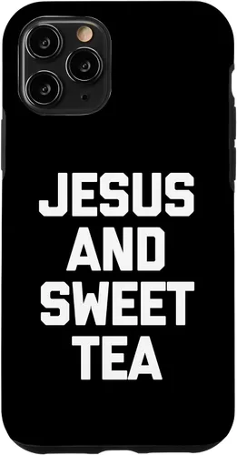 Vista 10 de iPhone 14 Jesus & Sweet Tea - Divertida funda de Jesús religioso cristiano católico