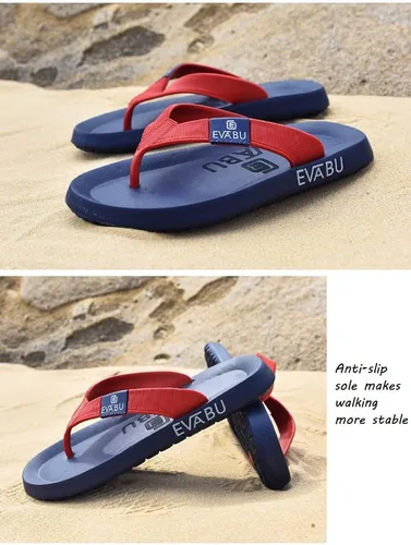 Vista 6 de TAOTAOKE Chanclas para hombre cómodas sandalias de playa impermeables - Zapatillas antideslizantes