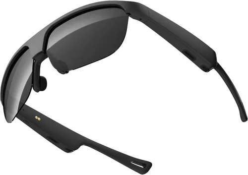 Vista 2 de Gafas de sol antideslumbrantes con luz azul anti-ultravioleta con lente gris, conexión Bluetooth, dispositivo inteligente, asistente de voz