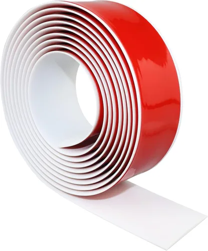 Vista 25 de Tira de transición de suelo de 1.57 pulgadas, tira de transición de vinilo plano autoadhesiva con respaldo fuerte, grano de madera de 1.6 in, 3.28