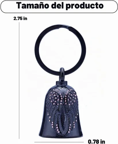 Vista 4 de Motorcycle Women Bells,Angel Bell for Women,Bell Biker Accessory Rosa