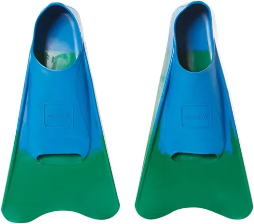 Vista 15 de Sporti Aletas de natación cortas para adultos y niños para natación en piscina, aletas flotantes para natación y snorkel, aletas de natación