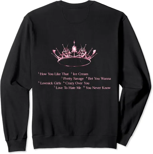 Vista 2 de Sudadera oficial BLACKPINK The Album de color negro