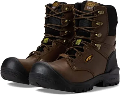 Vista 5 de KEEN Utility Botas de trabajo independientes de cuero impermeable con punta compuesta de 8 pulgadas para hombre