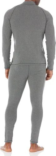 Vista 2 de MEETWEE Conjunto de ropa interior térmica para hombre, equipo de esquí de invierno, forro polar, capa base larga, cálida, parte superior e inferior