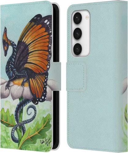Vista 360 de Head Case Designs Officially Licensed Carla Morrow Galactic Entrancement Dragons Leather Wallet Case Compatible with Samsung Galaxy A07 4G