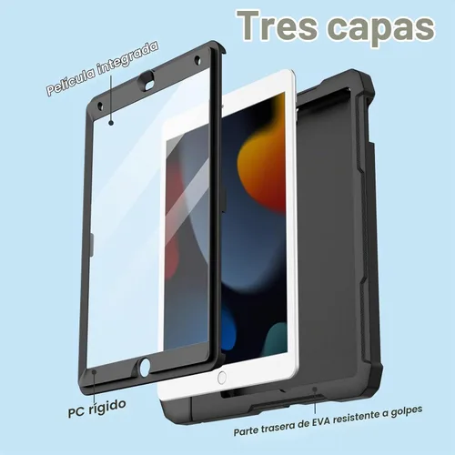 Vista 6 de JETech Funda infantil para iPad de 9ª/8ª/7ª generación de 10.2", color negro