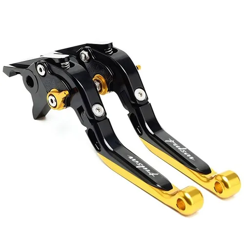 Vista 10 de NIKKHO Palanca de embrague de freno para BA & JAJ PULSAR200/NS200 PULSAR135 Pulsar 200 NS200 RS200 A motocicleta CNC aluminio plegable ajuste
