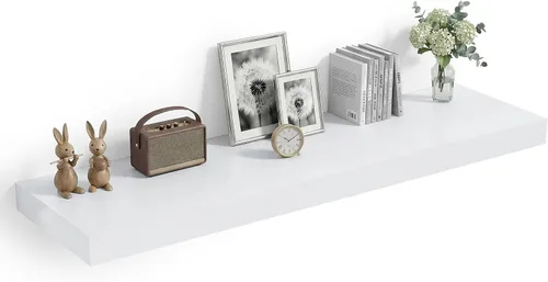Vista 54 de Heimlove Estantes Flotantes de 12 Pulgadas de Profundidad, Estante de Pared de 12 x 12 Pulgadas de Largo, Estante de Exhibición y Almacenamiento