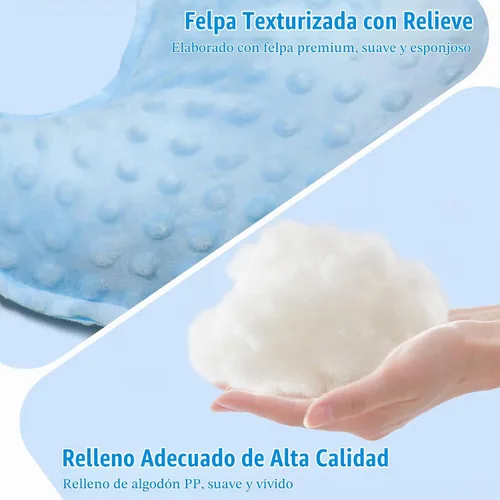 Vista 3 de Marble Empire Almohada de ballena azul con borde de estilo libre, almohada decorativa de ballena costera para sofá