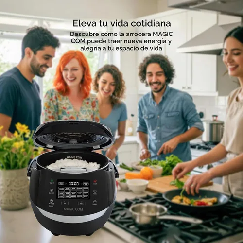 Vista 5 de MAGiC COM Arrocera digital multifuncional para 10 tazas sin cocinar (20 tazas cocidas), olla eléctrica programable 15 en 1 para arroz y granos