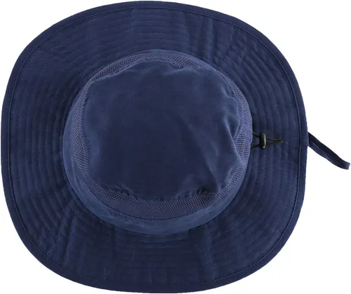 Vista 2 de Home Prefer Men's Sun Hat UPF 50+ Wide Brim Bucket Hat Mesh Fishing Hat