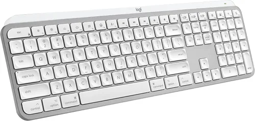 Vista 15 de Logitech MX Keys Mini - Teclado inalámbrico minimalista para Mac, compacto, Bluetooth, teclas retroiluminadas, USB-C, escritura táctil, compatible