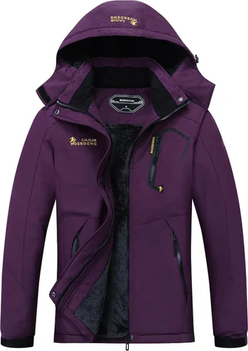 Vista 15 de MOERDENG Women's Waterproof Ski Jacket Warm Winter Snow Coat Mountain Windbreaker Hooded Raincoat Jacket