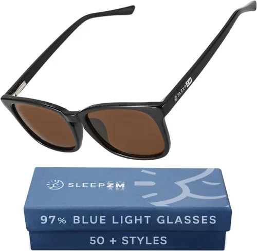Vista 11 de Sleep ZM Blue Light Blocking & Light Sensitivity Glasses - 8 Lens Types for Comfort, Relaxation, Sleep & Relief - 50+ Styles