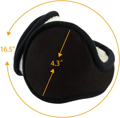 Vista 3 de uxcell Orejeras plegables de punto de vellón para mujer, para invierno