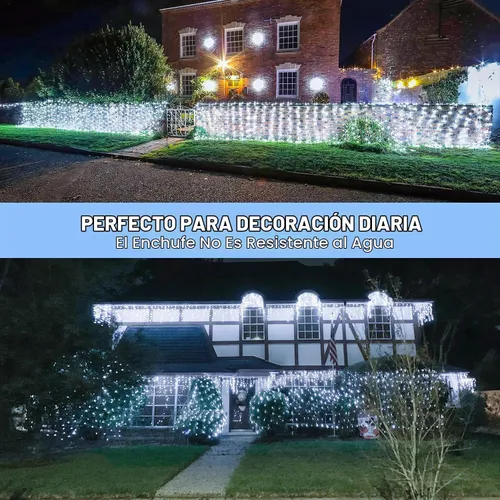 Vista 3 de JMEXSUSS Luces de Red al Aire Libre Impermeables, 12 pies x 5 pies con 8 Modos y Control Remoto, 360 LED, Luces de Red Enchufables para Decoración