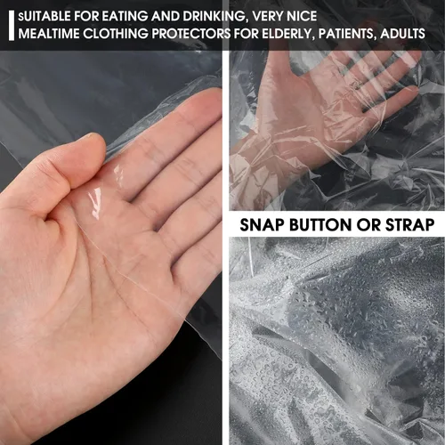 Vista 7 de Tudomro 4 fundas para sillas de plástico para exteriores, impermeables para sillón, transparentes, a prueba de polvo, funda de sofá de plástico