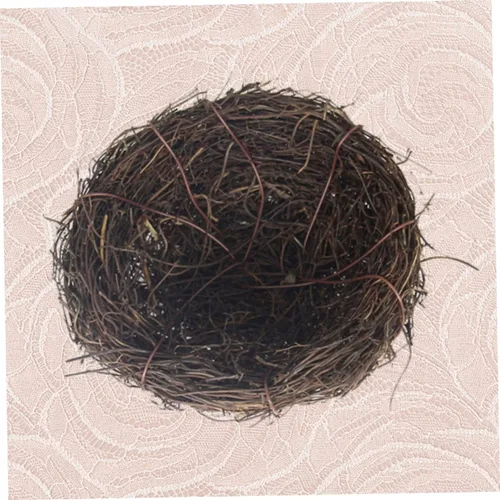 Vista 6 de Holibanna Nidos de pájaros para manualidades, nido para pájaros, chocolate, nidos de Pascua, nidos de pájaros naturales, nido de pájaros, huevos