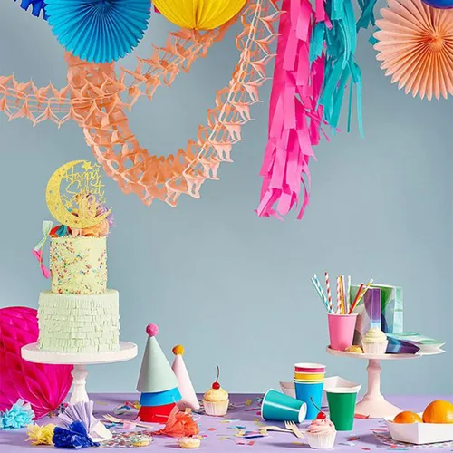 Vista 5 de 1 pieza de decoración de pastel de 16 años con purpurina de luna y estrella de luna feliz 16 cumpleaños, decoración para tartas de cumpleaños de 16