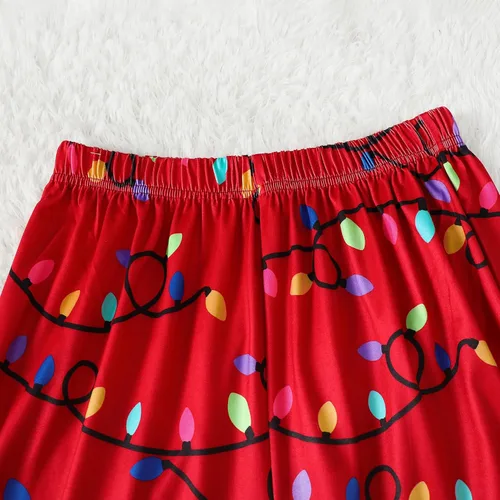 Vista 8 de SOLOYEE Pijamas de Navidad a juego para parejas, conjuntos de pijamas clásicos a cuadros para adultos, ropa de dormir de Navidad para familia