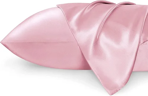 Vista 11 de Ciana Funda de almohada de satén para cabello y piel Queen - Juego de 2 fundas de almohada de seda satinada lujosas y sedosas con cierre de sobre