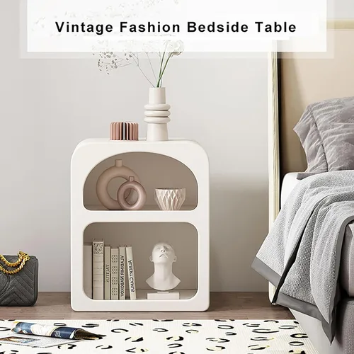 Vista 4 de Mesitas de noche para dormitorio, mesas auxiliares de cama para dormitorio, mesa de noche simple y moderna, muebles de sala de estar, mesa auxiliar
