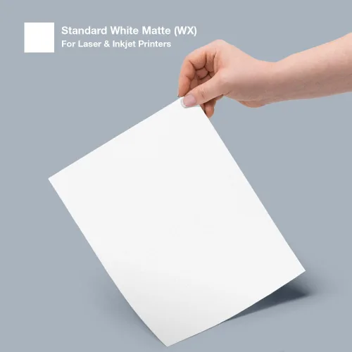 Vista 2 de OnlineLabels 2" x 1" Rectangle Labels - White Matte - 10 Sheets