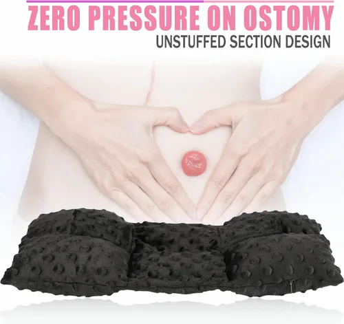 Vista 3 de Almohada para cinturón de seguridad de ostomía, protector de conducción de ostomía, protector de ileostomía de urostomía, no aprieta, suministros