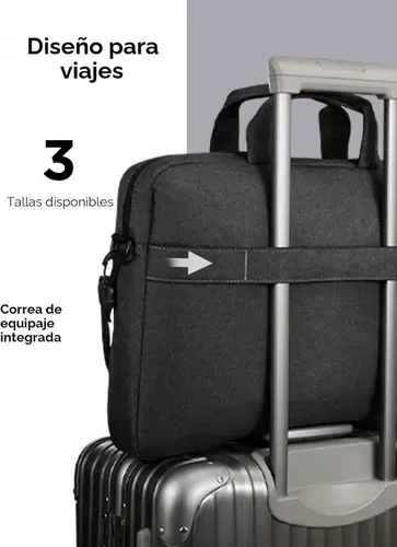 Vista 8 de Lenovo Bolsa para portátil T210, bolsa de hombro tipo mensajero para portátil o tableta, tela elegante, duradera y repelente al agua