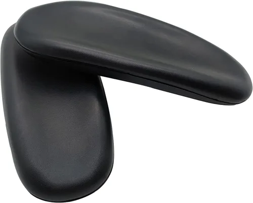 Vista 5 de Almohadillas de repuesto para reposabrazos de silla de oficina, con forma ovalada, piezas para silla de oficina, reposabrazos para silla