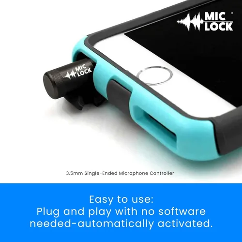 Vista 6 de Mic-Lock 0.138 in para puerto de auriculares, micrófono de audio y seguridad de datos, protector de privacidad para laptops, smartphones, tablets