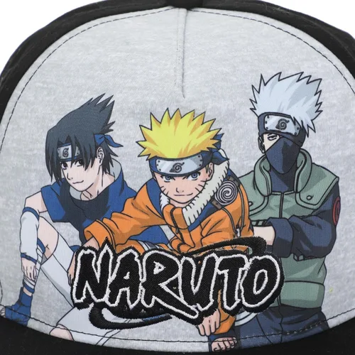 Vista 4 de Bioworld Gorra Naruto Sasuke Naruto & Kakashi Juventud El Snapback Multicolor, Multi colorido