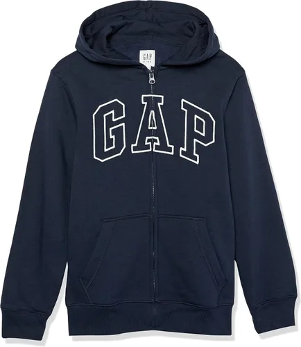 Vista 26 de GAP Sudadera con capucha y cremallera completa con logotipo para niños