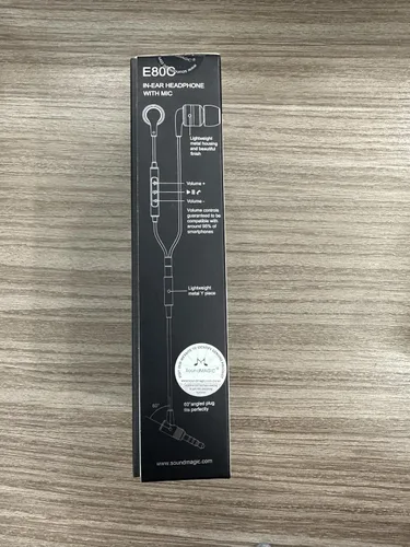 Vista 3 de SoundMAGIC Auriculares con cable E80C, con micrófono, escenario de sonido