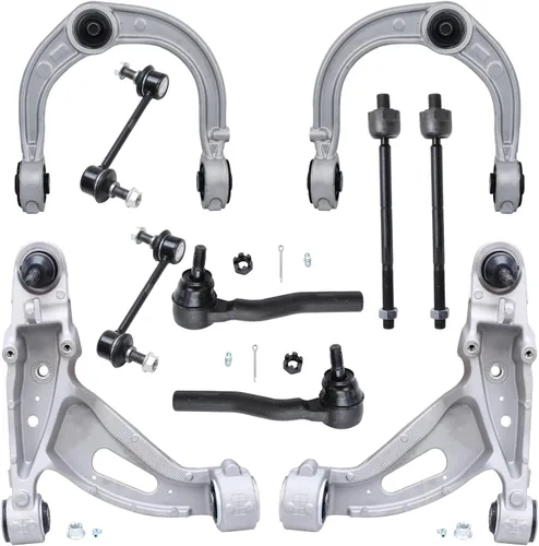 Vista 240 de Detroit Axle - Kit de suspensión delantera de 10 piezas para Chevrolet Trailblazer GMC Envoy 2004-2007 2005 2006 Soportes de brazo de control
