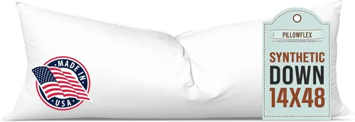 Vista 55 de Pillowflex Juego de 2 rellenos de almohada sintéticos de plumón alternativo para fundas (12 x 24 pulgadas)