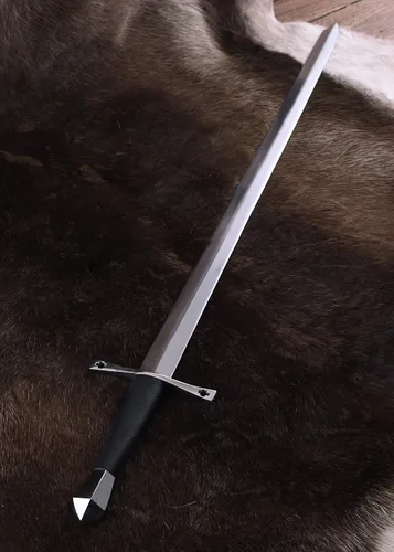Vista 6 de Battle-Merchant Medieval Arming Sword – One-Handed Knight Sword, Carbon Steel Blade for LARP & Display
