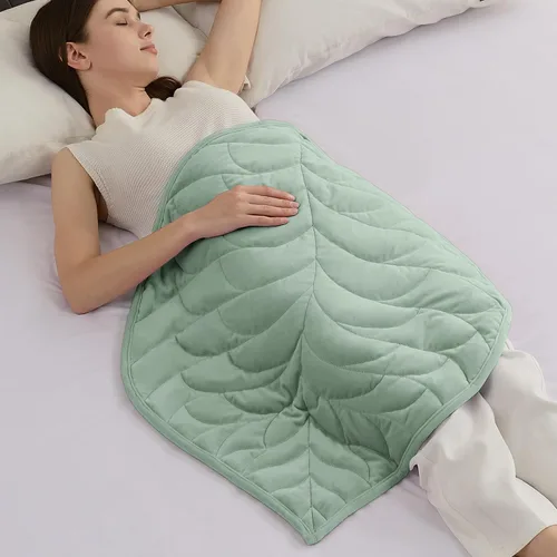 Vista 12 de Kaisa Manta con Peso para Adultos (5 libras, 23" x 29"), Manta de Regazo con Peso Suave Lavable a Máquina, Mantas Pequeñas Pesadas con Cuentas