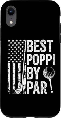 Vista 8 de iPhone 14 Best Poppi By Par USA Flag Golf Father's Day Golfing Dad Case