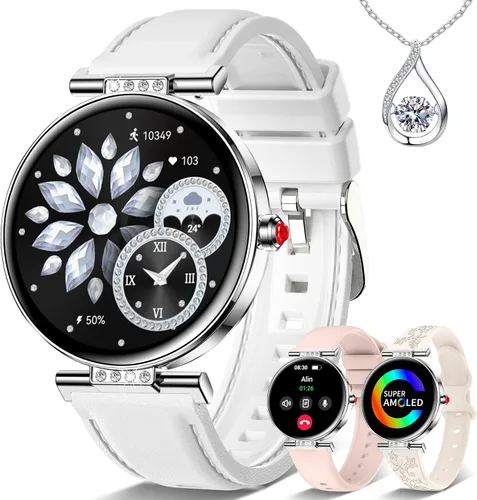 Vista 10 de Reloj inteligente para mujer para Android iPhone 3 Band 1.19" pequeño